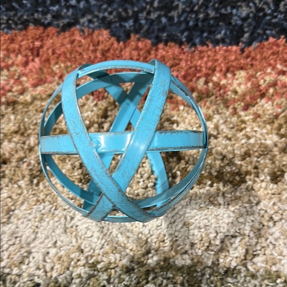 Hobby Lobby Turquoise Metal Orb Decor - Picture 6 of 7